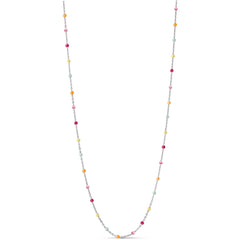 Lola Necklace - Rainbow Silver