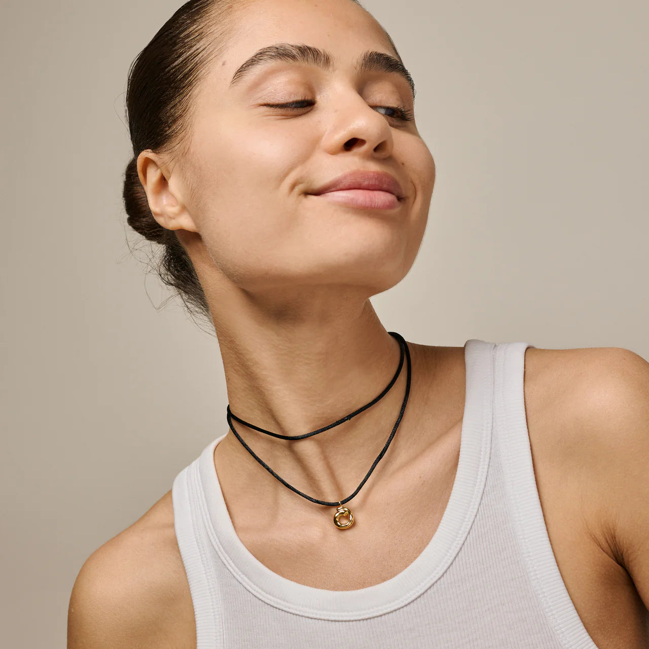 Sora Tie Necklace - Gold