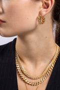 Mexican Chain Hoops - Clear