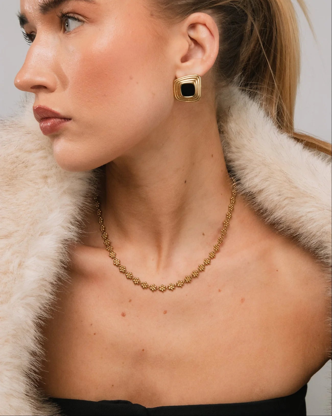 Flower Chain - Guld