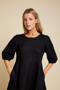 New Saint Linen - Black