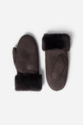 Nia Mittens - Mörkbrun mocka
