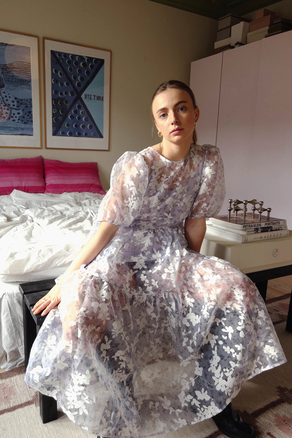 Nice Dress -  Purple Florals