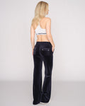 Layla Low Rise Flare Pocketed - Night Sky