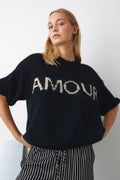 Amour Knit - Black/Offwhite
