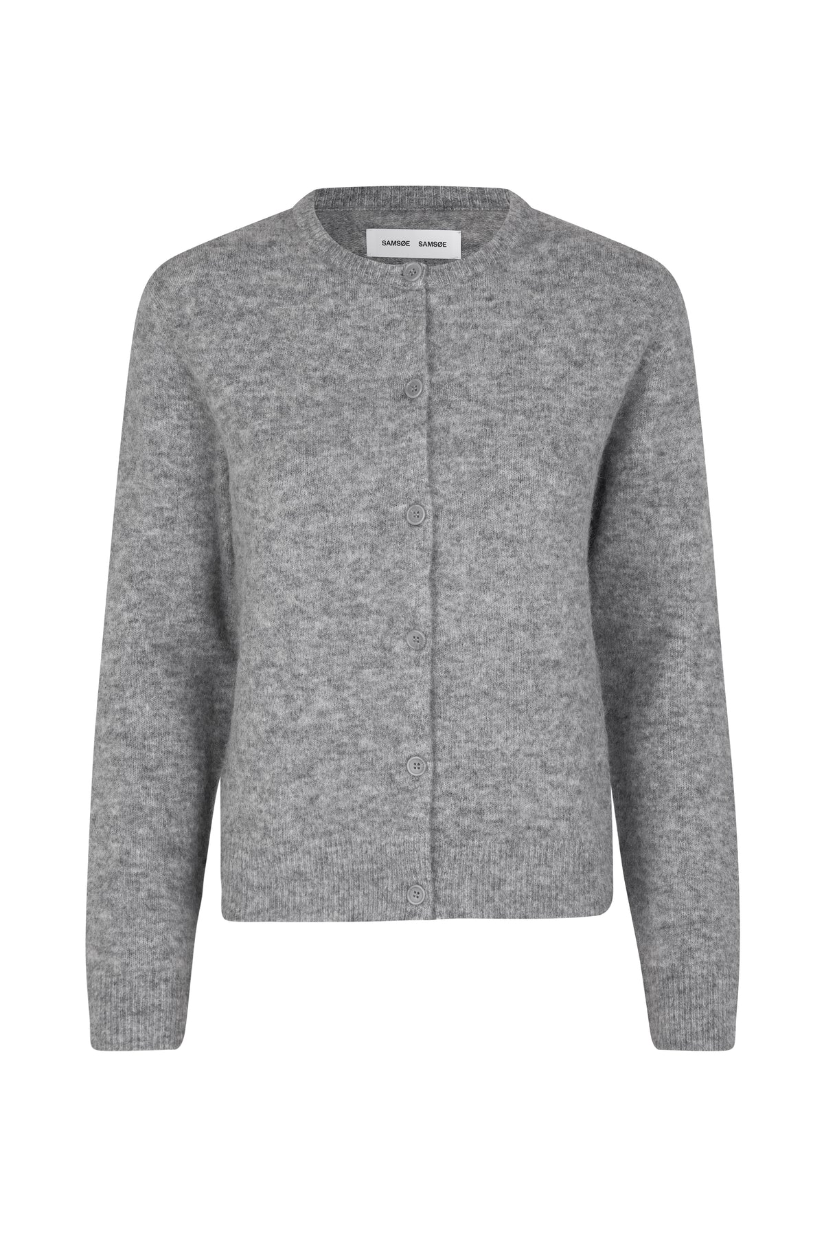 Nor Short Cardigan - Grå melange