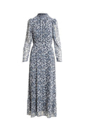 Nora Long Dress - Blue Dawn Print