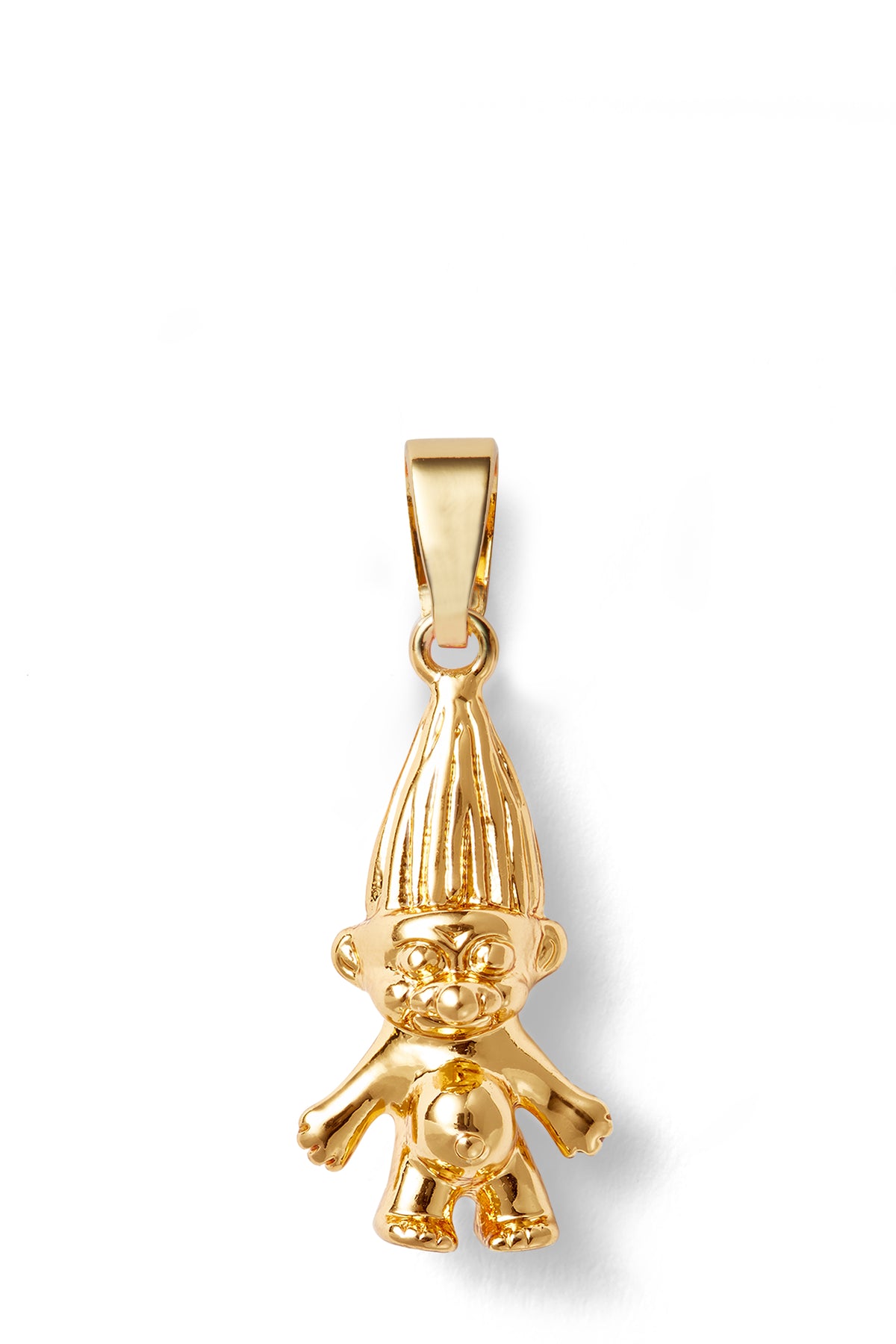 Norwegian Lucky Troll Classic Connector - Gold Plain