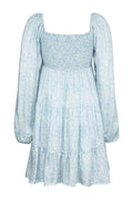 Nova Mini Dress - Blue Waves