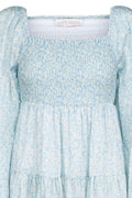 Nova Mini Dress - Blue Waves
