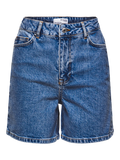 Krista HW Denimshorts - Medium Blue Denim