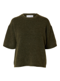 Maline-Liliana 2/4 Knit O-Neck Noos - Kalamata  Melange
