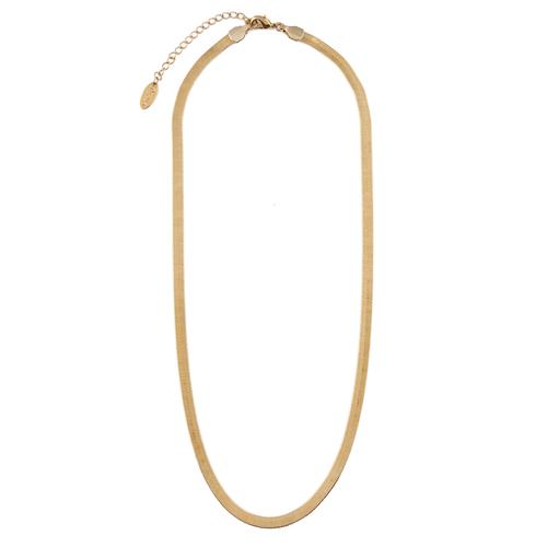 Snake Chain 15" - Pale Gold