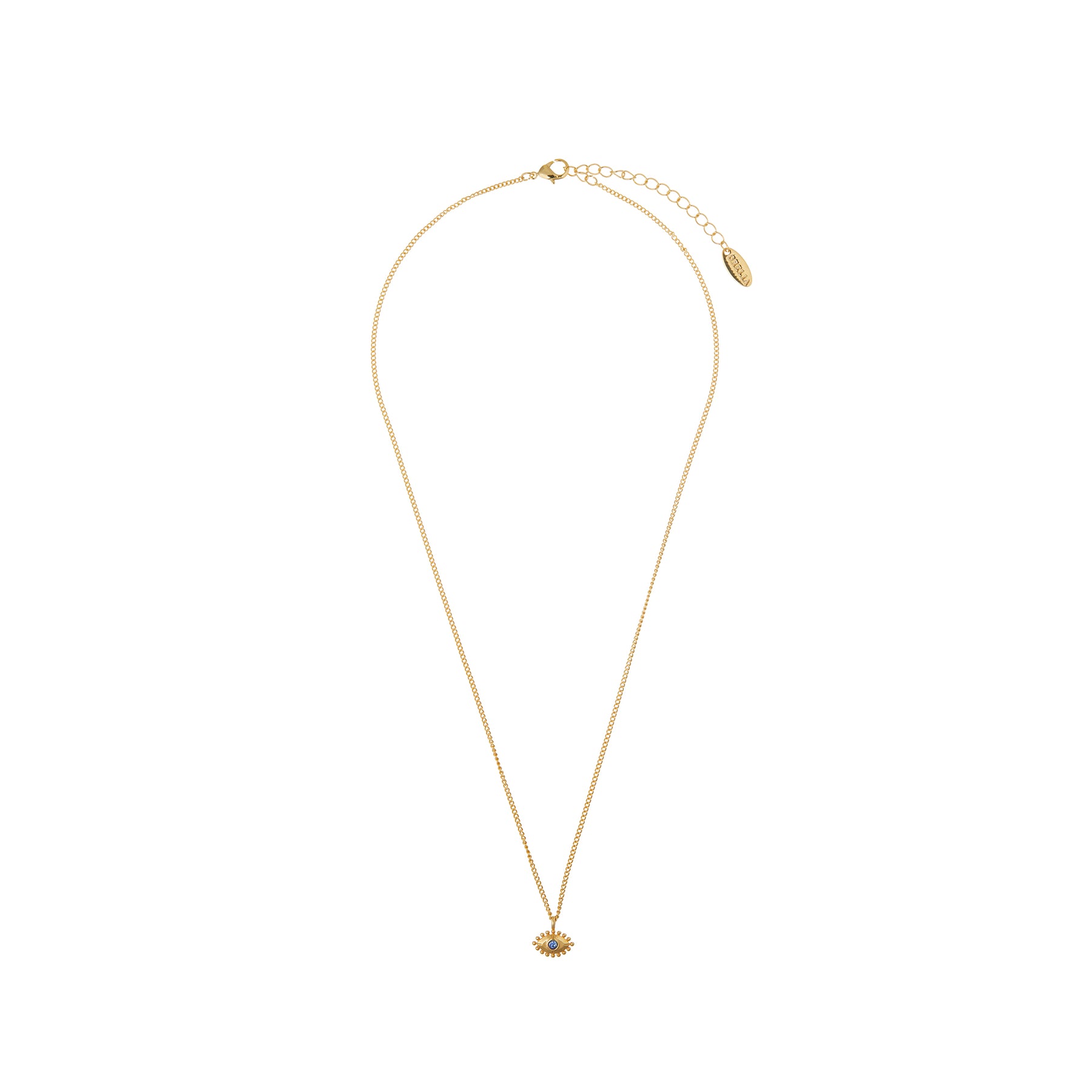 Evil Eye Ditsy Charm Necklace - Capri
