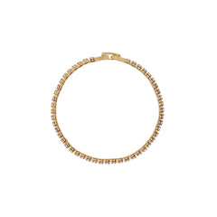 Crystal Cup Chain Tennis Bracelet  - Lavender