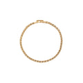 Cup Chain Tennis Bracelet - Aquamarine