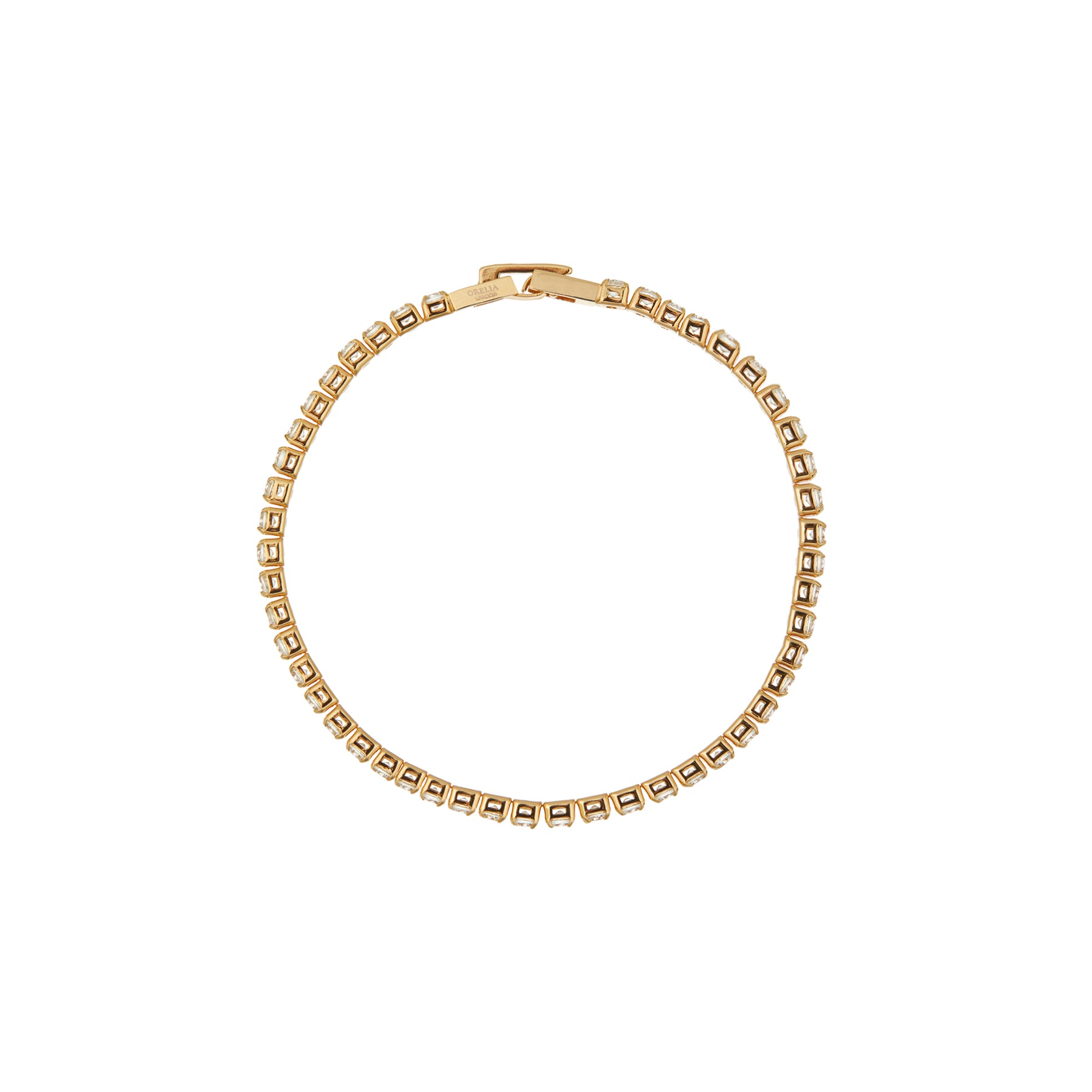 Cup Chain Tennis Bracelet - Aquamarine