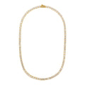 Crystal Cup Chain Necklace - Pale Gold