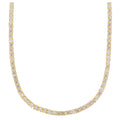 Crystal Cup Chain Necklace - Pale Gold