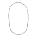 Crystal Cup Chain Necklace - Silver
