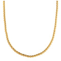 Flat Twist Chain Necklace - Pale Gold