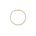 Crystal Tennis Bracelet - Pale Gold