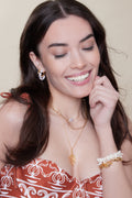 Organic Mid Size Hoops - Pearl