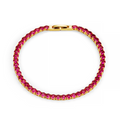 Tennis Bracelet - Raspberry