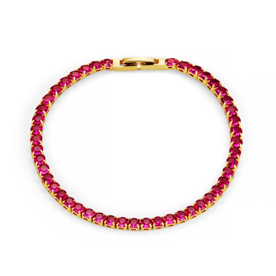 Tennis Bracelet - Raspberry