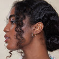 Mini Micro Pearl Drop Earrings - Guld
