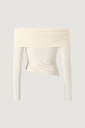 Off-Shoulder Topp - Offwhite