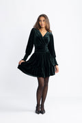 Jade Velvet Dress - Green