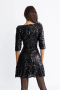 Sif Sequins Dress - Svart