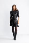 Sif Sequins Dress - Svart