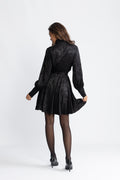 Saga Jacquard Dress - Black