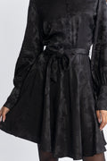 Saga Jacquard Dress - Black