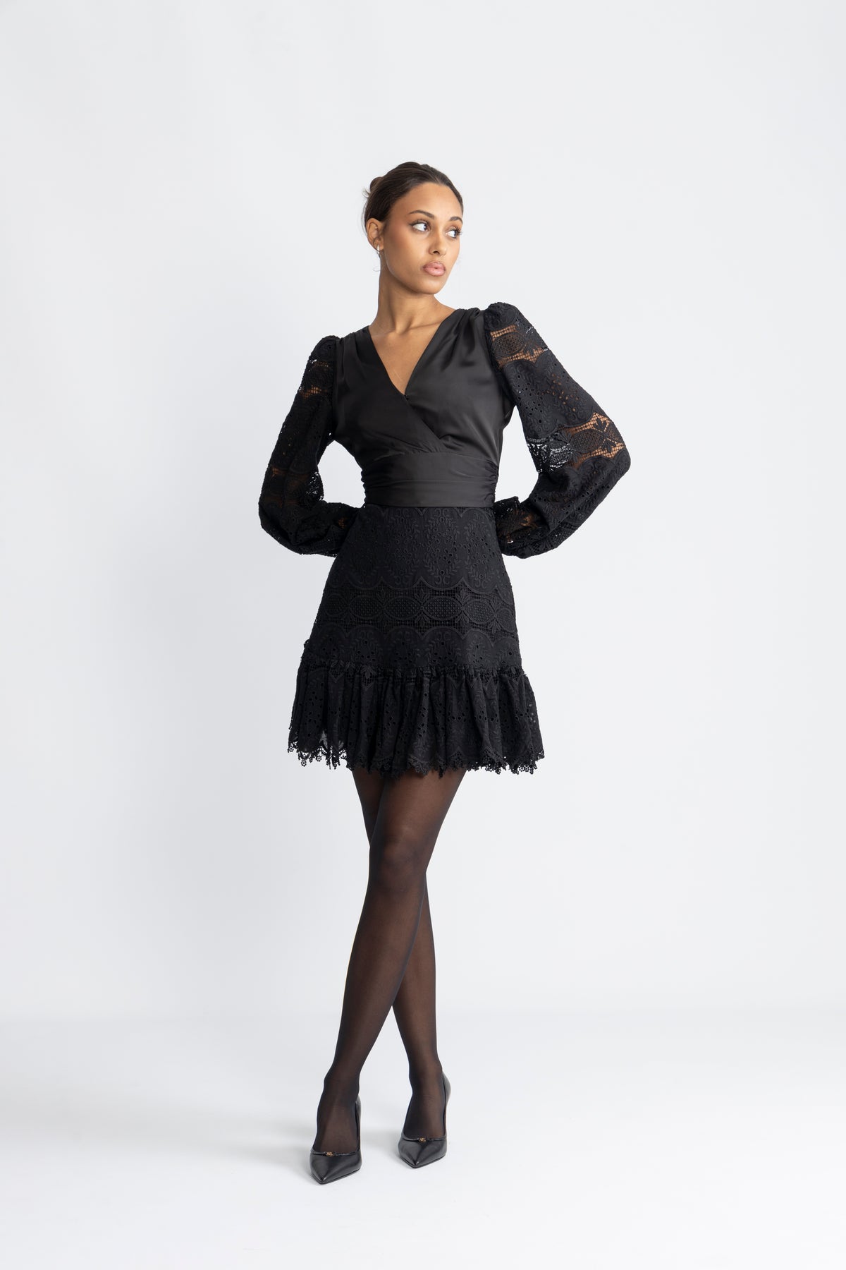 Lana Lace Dress - Black