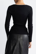 Nor Knit Pearl Top - Black