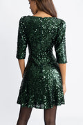 Sif Sequins Dress - Grön