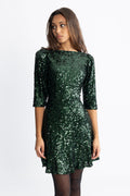 Sif Sequins Dress - Grön