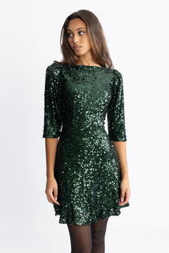Sif Sequins Dress - Green