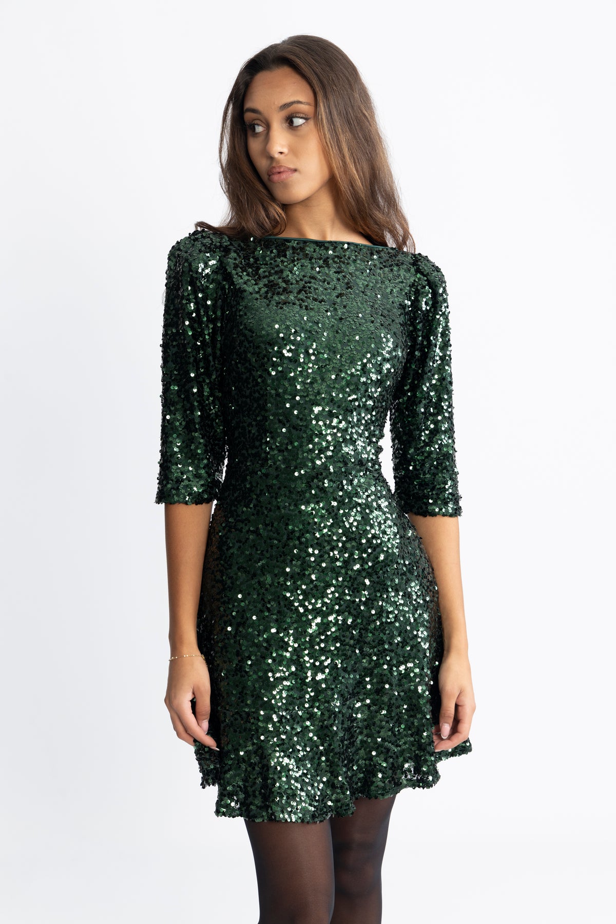 Sif Sequins Dress - Grön