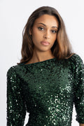 Sif Sequins Dress - Grön
