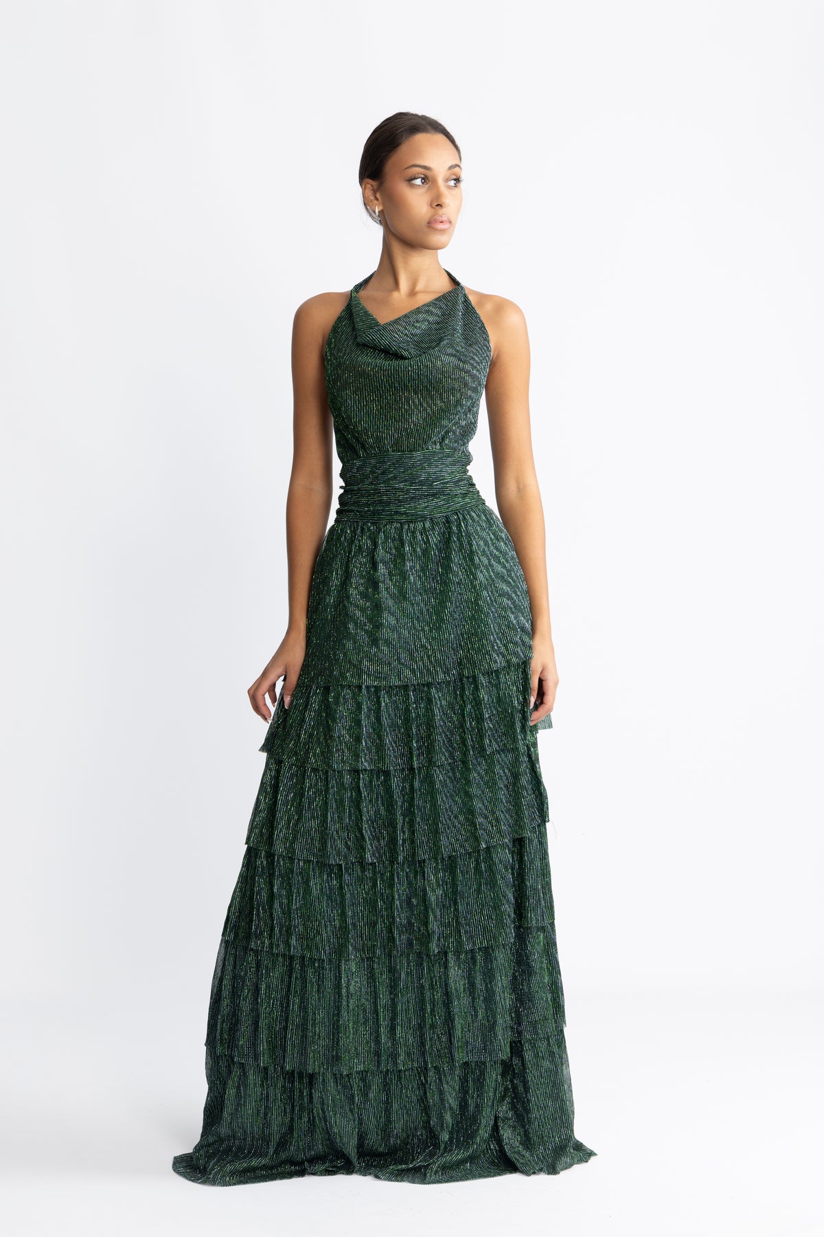Inga Sparkle Dress - Green
