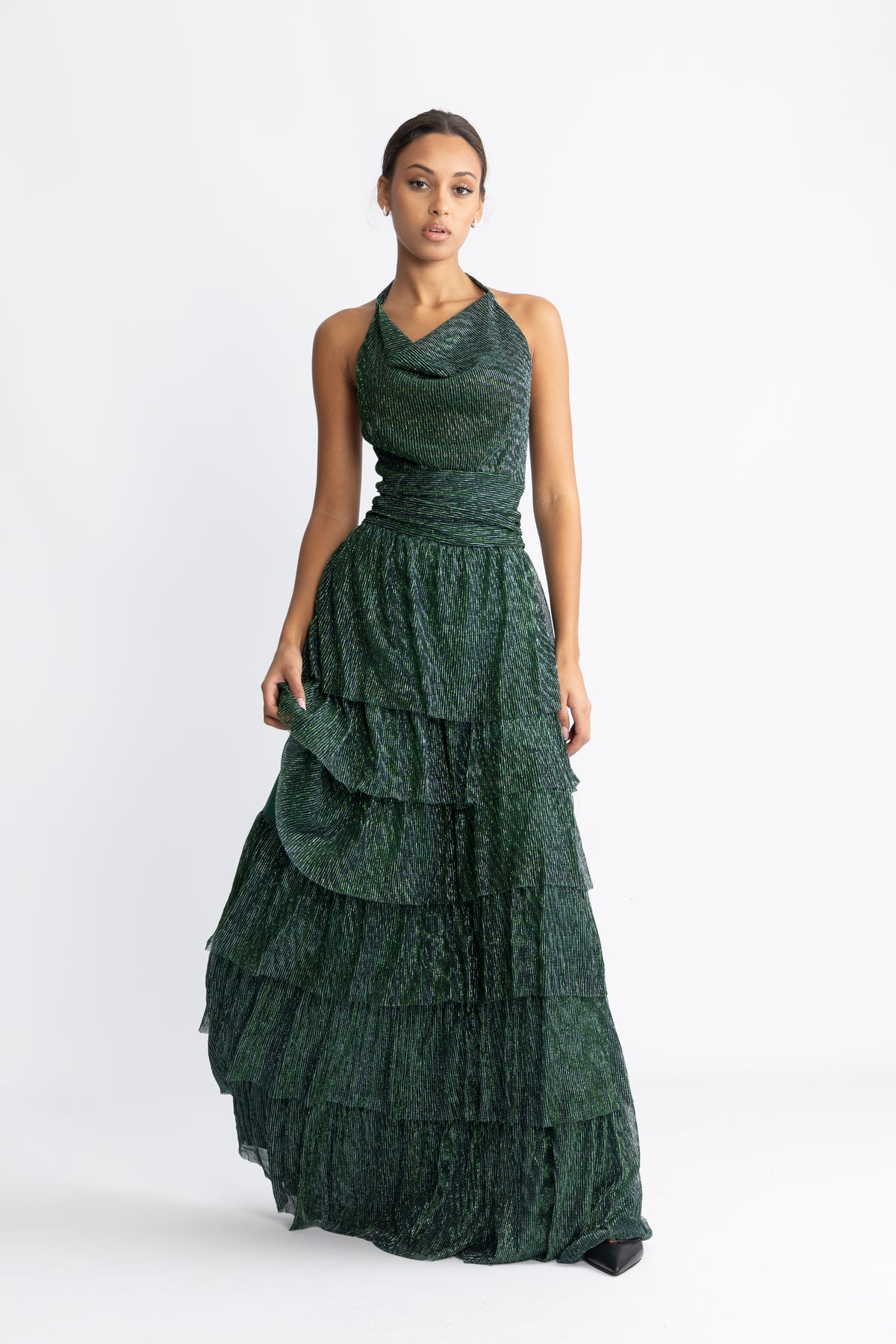 Inga Sparkle Dress - Green