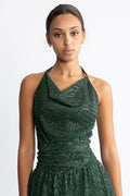Inga Sparkle Dress - Green