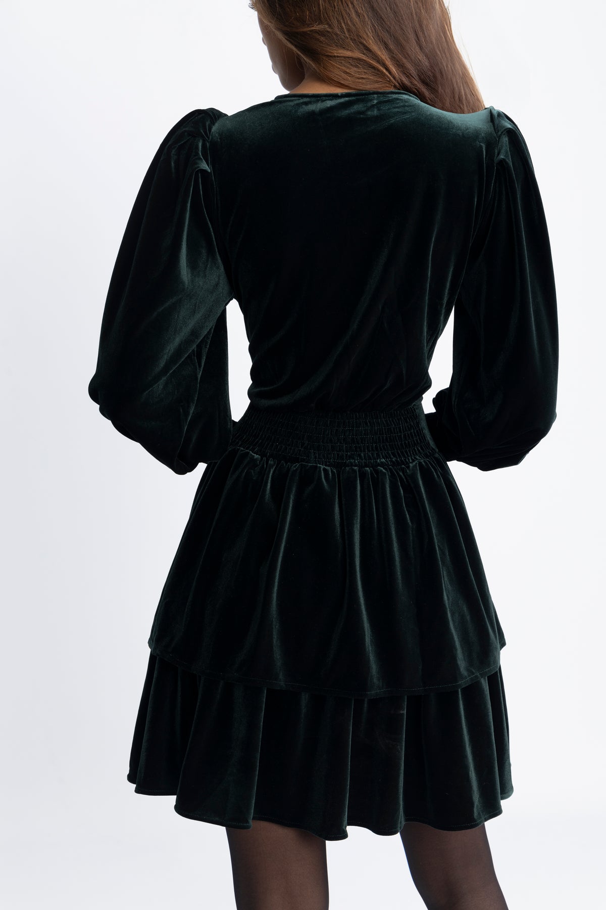 Jade Velvet Dress - Green