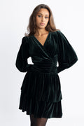 Jade Velvet Dress - Green