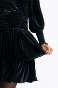 Jade Velvet Dress - Green