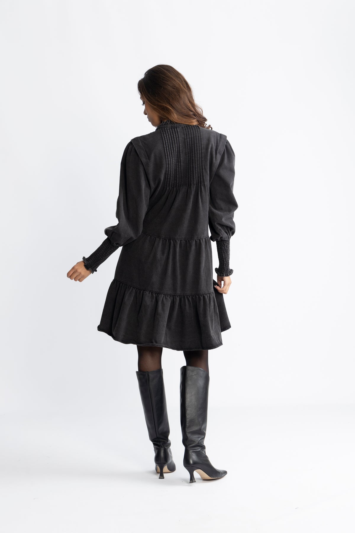 Embla Denim Dress - Black